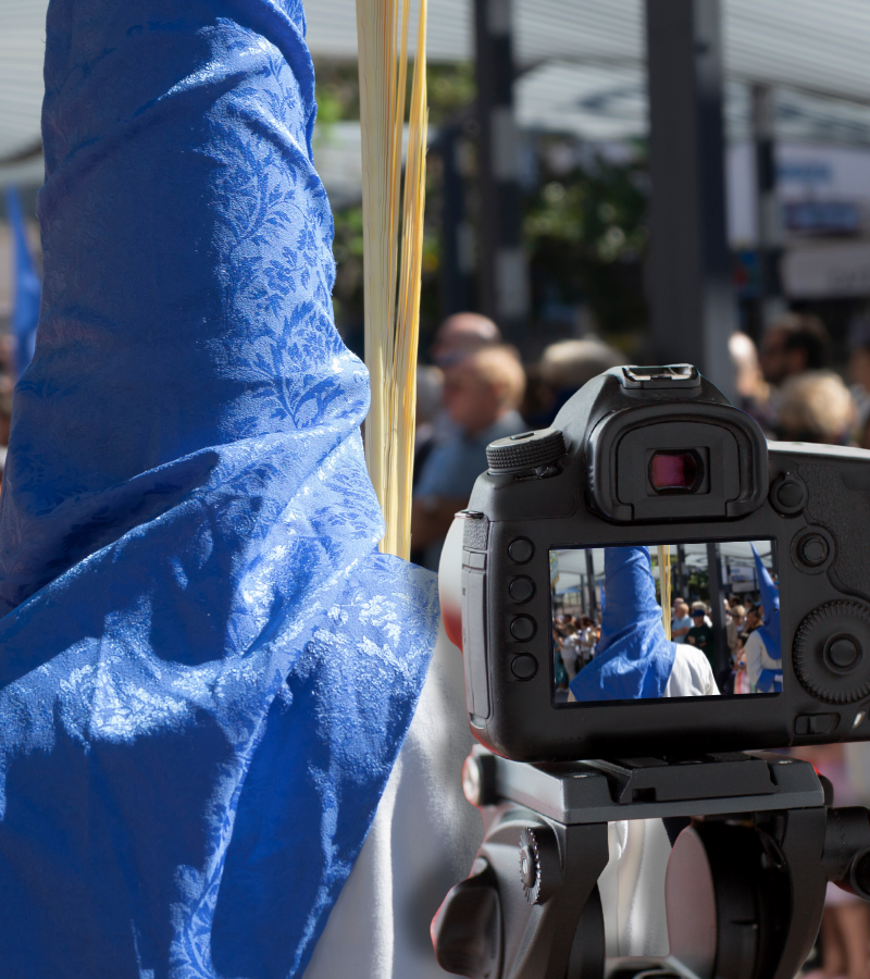 fotografia y video en directo de semana santa en merida
